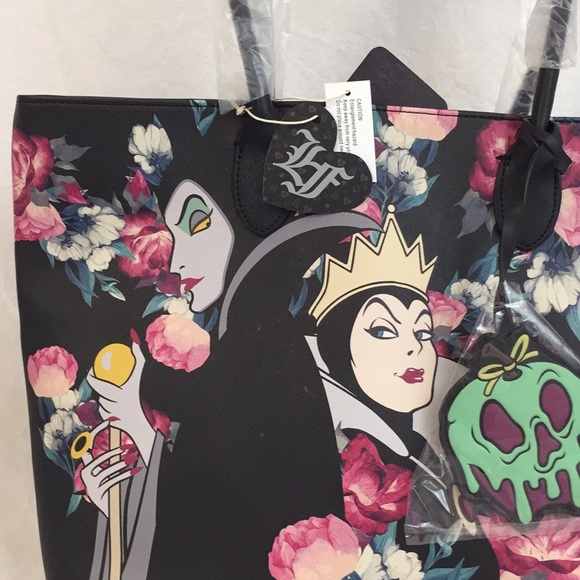 Loungefly Bags Disney Villains Floral Tote Bag Purse Poshmark